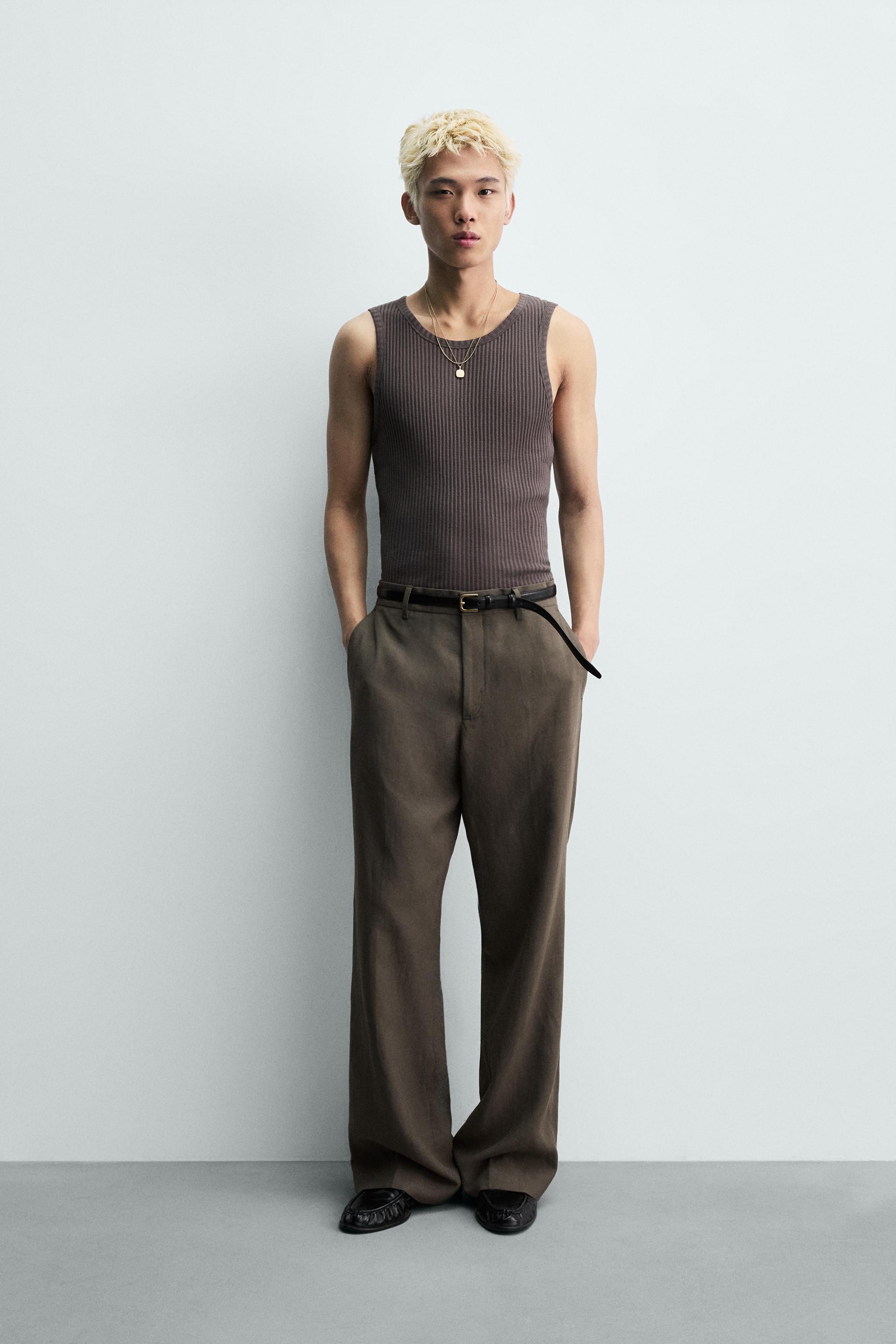 SLIM FIT RIB TANK TOP